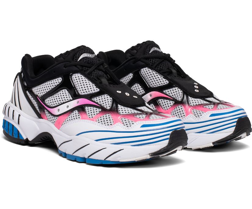 Saucony Grid Web Women's Originals White / Pink / Blue | AU 009OKIR